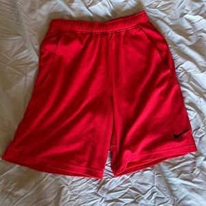 Red Nike Mesh Shorts